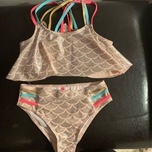 Mermaid Flouncy Top Swim Suit